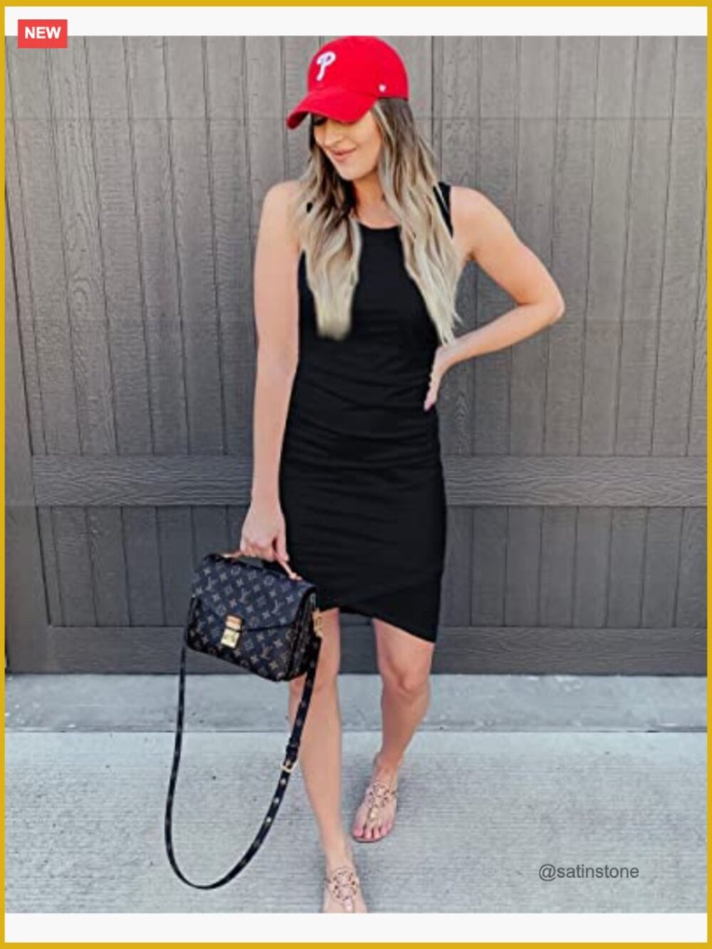 Sleeveless Ruched Bodycon Mini Sundress Summer Party Dress - Picture 4 of 7